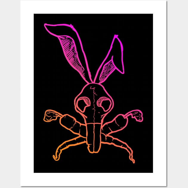 Skull & Crossbunnies Wall Art by wizardkerfuffle